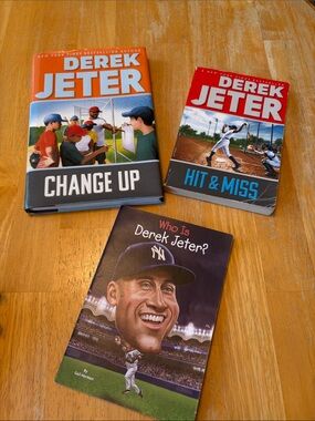 Derek Jeter Hardcover & Paperback Book Set